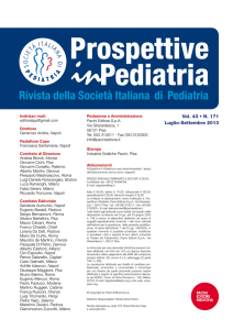 Prospettive in Pediatria - Società Italiana di Pediatria