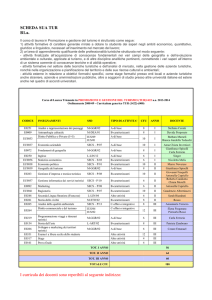 SCHEDA SUA TUR B1.a. I curricula dei docenti sono reperibili al
