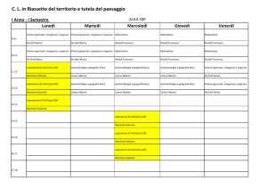 CL in Riassetto del territorio e tutela del paesaggio