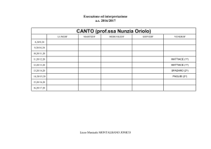 CANTO (prof.ssa Nunzia Oriolo) - isispitagoramontalbano.gov.it