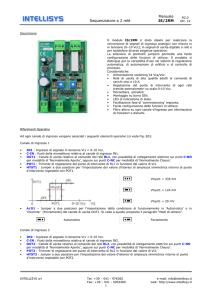 Sequenziatore a 2 relè Manuale IS/2RM