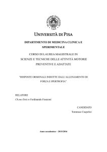 dipartimento di medicina clinica e sperimentale corso di