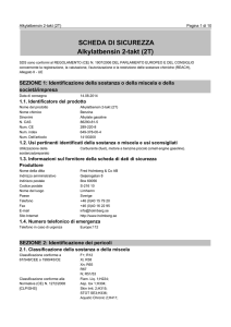 SCHEDA DI SICUREZZA Alkylatbensin 2-takt (2T)