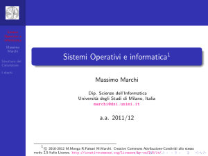 Sistemi Operativi e informatica - Massimo Marchi