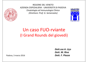 Un caso FUO-rviante - Università di Padova