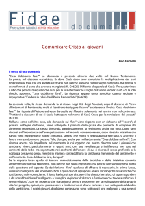 Comunicare Cristo ai giovani