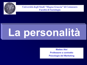 Presentazione di PowerPoint - Dipartimento di Scienze Giuridiche