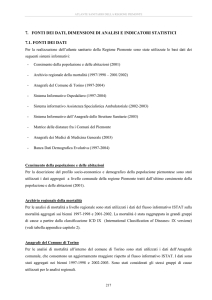 Capitolo VII - Fonti, dimensioni di analisi e indicatori statistici