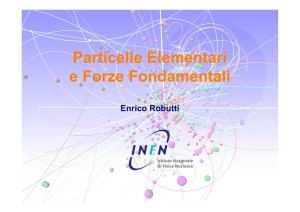 Particelle Elementari e Forze Fondamentali