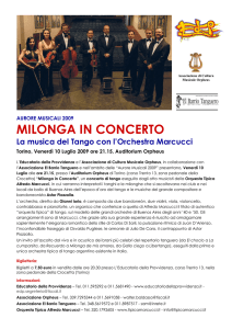 Comunicato stampa - Orquesta Tipica Marcucci
