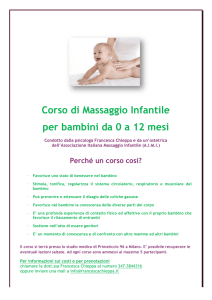 Corso di Massaggio Infantile per bambini da 0 a
