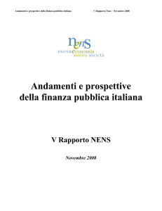 Andamenti e prospettive della finanza pubblica italiana