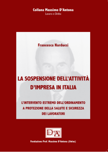 VOLUME VI - Fondazione Prof. Massimo D`Antona