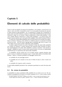 Cap-5: Calcolo delle probabilita