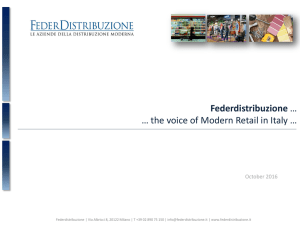 Diapositiva 1 - FederDistribuzione