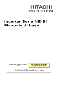Inverter Serie NE-S1 Manuale di base