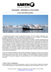 Programma Svalbard - Crociera al Polo Nord
