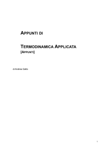 APPUNTI DI TERMODINAMICA APPLICATA