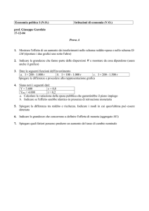 Economia politica I (N.O.) Istituzioni di economia (V.O.) prof