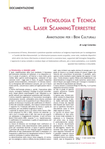tecnologia e tecnica nel laser scanningterrestre