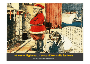 E venne il giorno…» corso d`Arte sulle festività