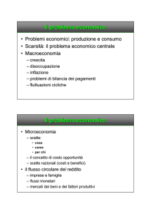 Il problema economico