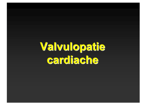 Valvulopatie cardiache