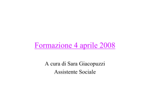 Formazione dottoressa Sara Giacopuzzi 4 Aprile