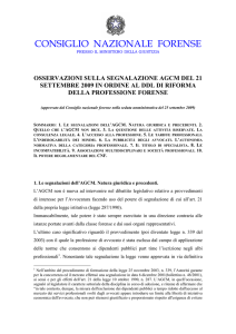 CONSIGLIO NAZIONALE FORENSE - Ordine Avvocati