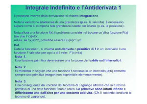 (2011-2012 MATEMATICA - 15 Calcolo Integrale Indefinito