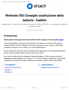 Nintendo DSi Consiglio sostituzione della batteria / fusibile