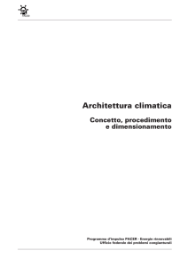 Architettura climatica - Bundesamt für Energie BFE