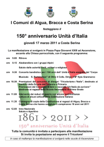 150° anniversario Unità d`Italia