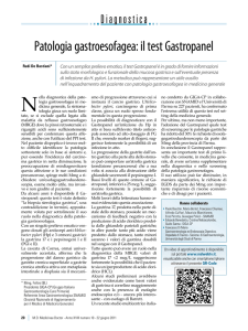 Patologia gastroesofagea: il test Gastropanel