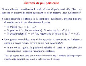 Sistemi di pi`u particelle