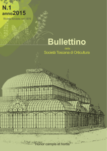 Bullettino 2015 n. 1 - Società Toscana di Orticultura