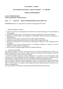 Programmazione scienze 1Q