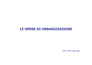 le opere di urbanizzazione - Servizio di Hosting di Roma Tre