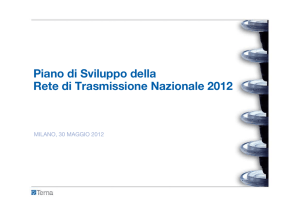 Piano di Sviluppo della Rete di Trasmissione Nazionale 2012