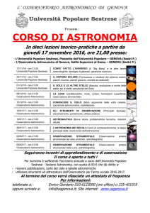 programma-del-corso-2016-2017 - Osservatorio Astronomico di