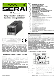 Temporizzatore elettronico digitale a microprocessore