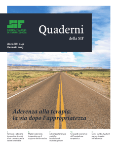 Quaderni - SIF - Edicola Virtuale - Società Italiana di Farmacologia