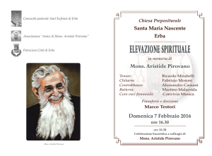 Programma 2016 - Associazione Amici Monsignor Aristide Pirovano
