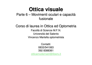 Ottica visuale - Università del Salento