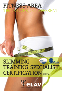 slimming training specialist certification (eqf5)