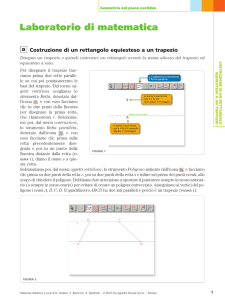 Costruzione di un rettangolo equiesteso a un trapezio