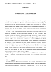 capitolo 0 introduzione all`elettronica