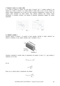 6 - Trasporto di carica nei solidi