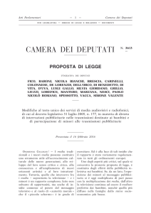 Proposta di legge - Camera dei Deputati