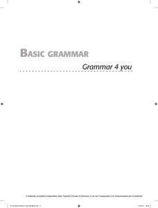 basic grammar - Loescher In English